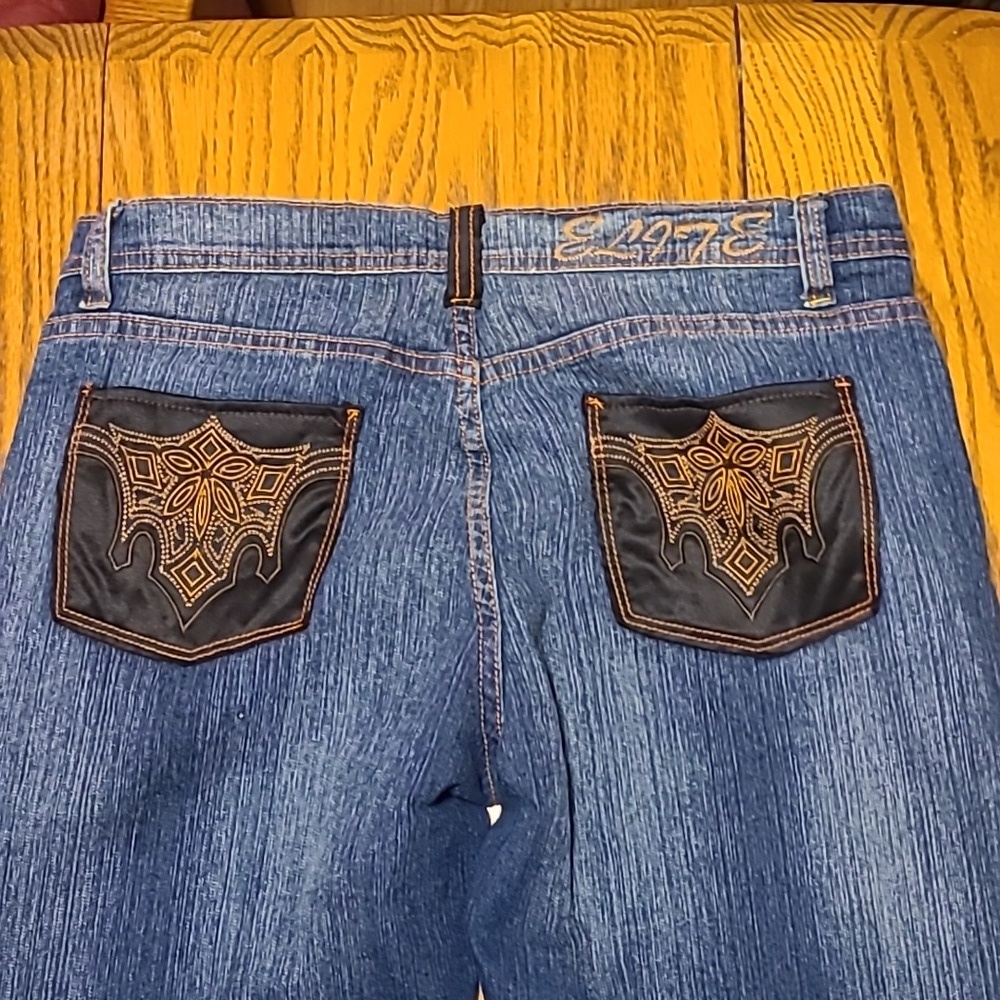 Elite Black Pocket Boot Cut Jeans - Ladies 9/10 - Picture 11 of 11